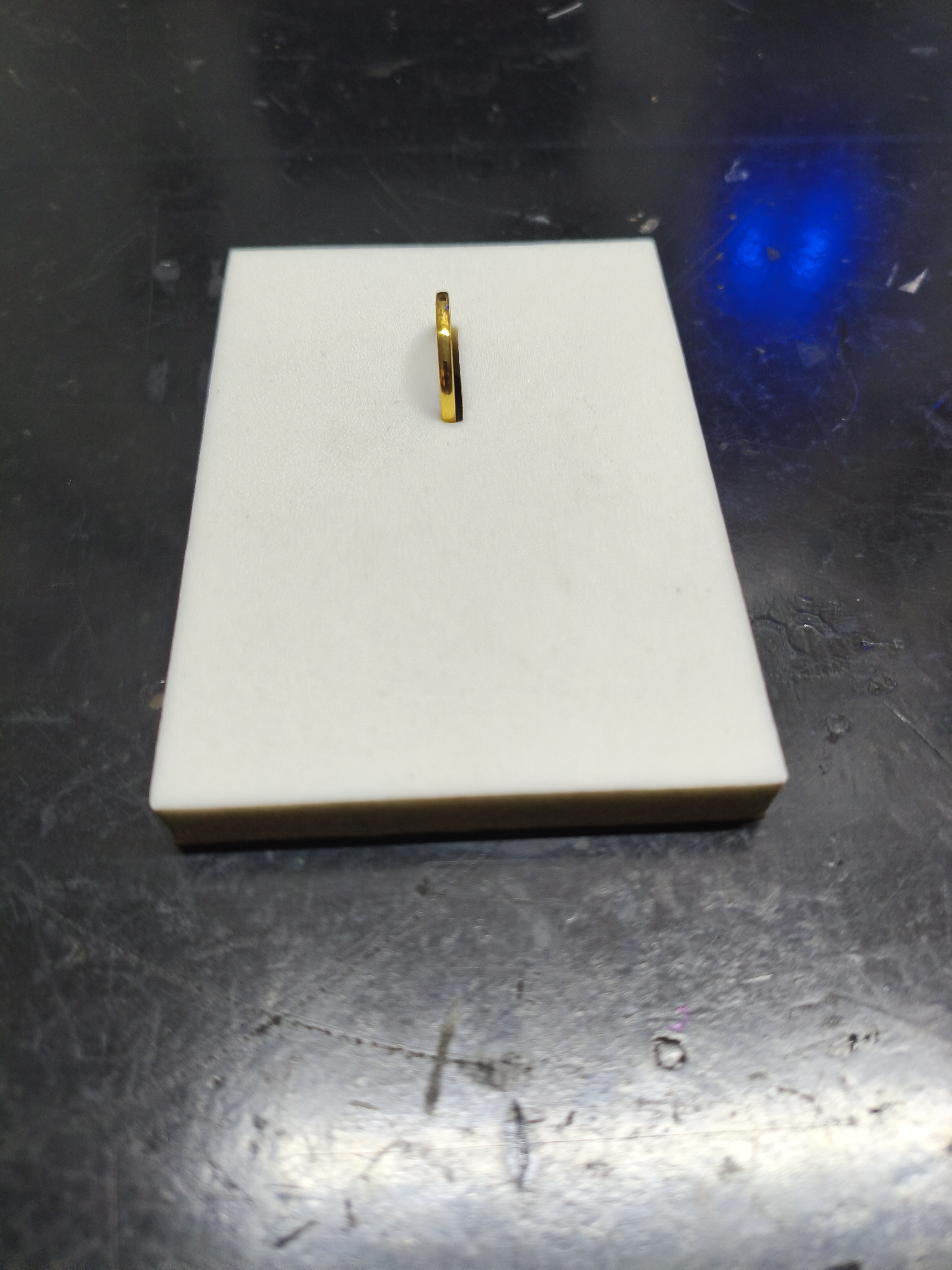 Porta anel corte a laser EVA 10mm branco