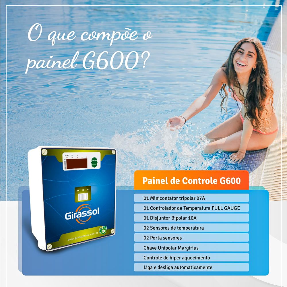 Descritivo Painel Controlador de Temperatura Girassol